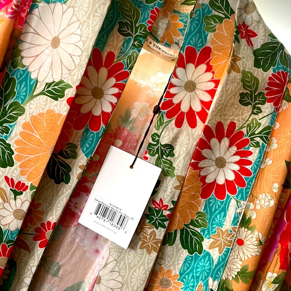 Spell designs Delilah patchwork maxi kimono ruby One Size brand new with tags - Picture 3 of 13